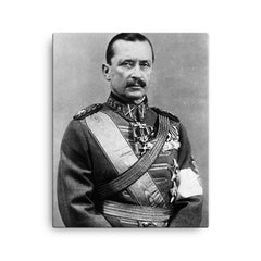 Carl Gustaf Emil Mannerheim canvas print on a plain backdrop in size 16"x20".
