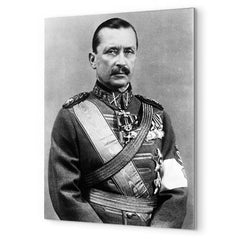 Carl Gustaf Emil Mannerheim metal print mockup