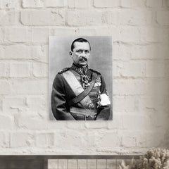 Carl Gustaf Emil Mannerheim metal print mockup