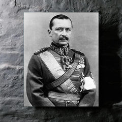 Carl Gustaf Emil Mannerheim metal print mockup