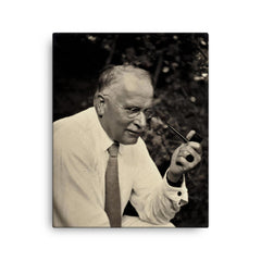 Carl Jung canvas print on a plain backdrop in size 16"x20".
