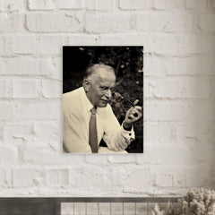 Carl Jung metal print mockup