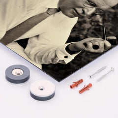 Carl Jung metal print mockup