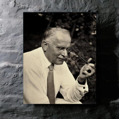 Carl Jung metal print mockup