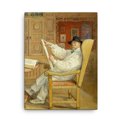 Carl Larsson canvas print on a plain backdrop in size 18"x24".