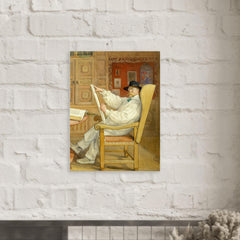 Carl Larsson metal print mockup