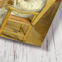 Carl Larsson metal print mockup