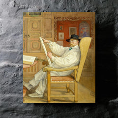 Carl Larsson metal print mockup
