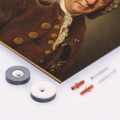 Carl Linnaeus metal print mockup