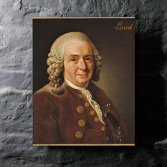 Carl Linnaeus metal print mockup