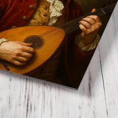 Carl Michael Bellman portrait metal print mockup