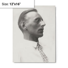 Carl Orff metal print on a plain backdrop in size 12"x16".