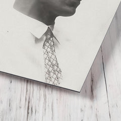 Carl Orff metal print mockup