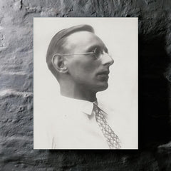 Carl Orff metal print mockup