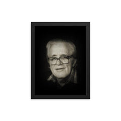 Carl Whitaker framed print on a plain backdrop in size 12"x16".