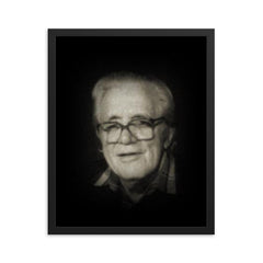 Carl Whitaker framed print on a plain backdrop in size 16"x20".