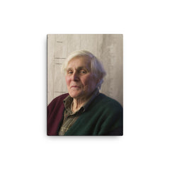 Carl Woese canvas print on a plain backdrop in size 12"x16".