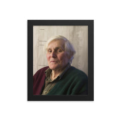 Carl Woese framed print on a plain backdrop in size 8"x10".