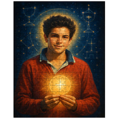 Carlo Acutis with Eucharistic constellations jigsaw puzzle