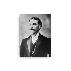 Carlos Eugenio Restrepo canvas print on a plain backdrop in size 12"x16".