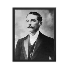 Carlos Eugenio Restrepo framed print on a plain backdrop in size 16"x20".