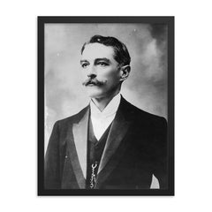 Carlos Eugenio Restrepo framed print on a plain backdrop in size 18"x24".