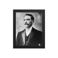 Carlos Eugenio Restrepo framed print on a plain backdrop in size 8"x10".