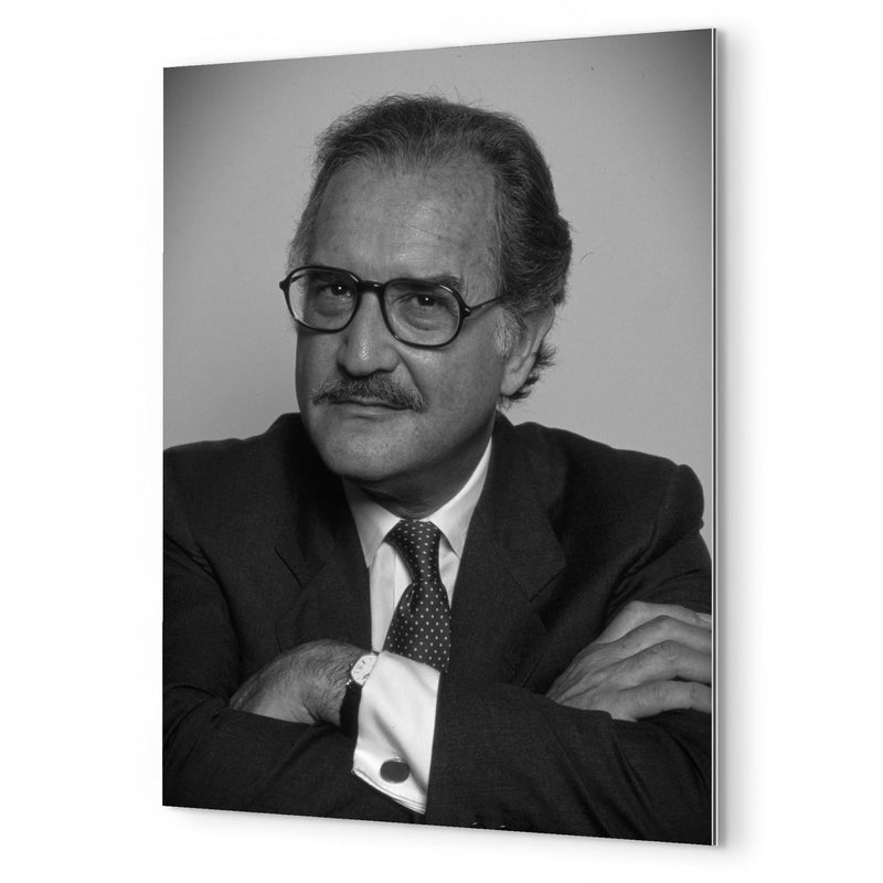 Carlos Fuentes metal print mockup
