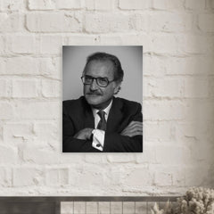Carlos Fuentes metal print mockup