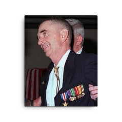 Carlos Hathcock canvas print on a plain backdrop in size 16"x20".