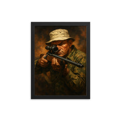 Carlos Hathcock framed print on a plain backdrop in size 12"x16".