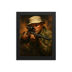 Carlos Hathcock framed print on a plain backdrop in size 8"x10".