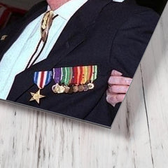 Carlos Hathcock metal print mockup