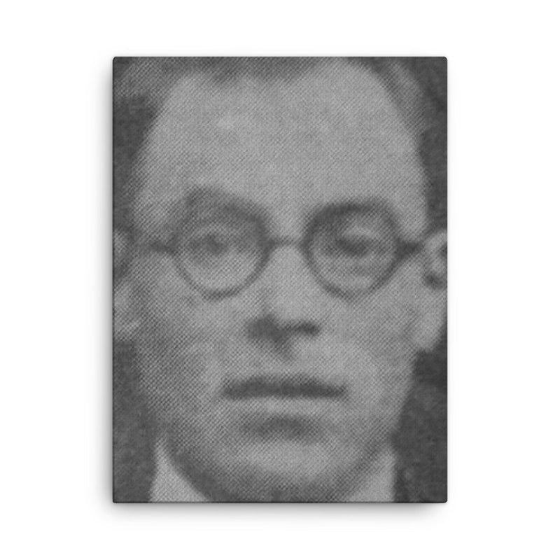 Carlos Medinaceli canvas print on a plain backdrop in size 18