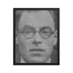 Carlos Medinaceli framed print on a plain backdrop in size 16"x20".