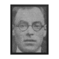 Carlos Medinaceli framed print on a plain backdrop in size 18"x24".