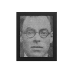 Carlos Medinaceli framed print on a plain backdrop in size 8"x10".