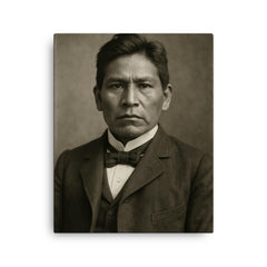 Carlos Montezuma canvas print on a plain backdrop in size 16"x20".
