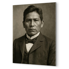 Carlos Montezuma metal print mockup
