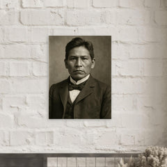 Carlos Montezuma metal print mockup