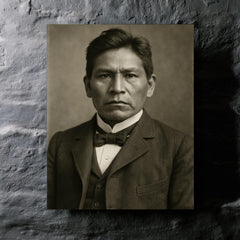 Carlos Montezuma metal print mockup