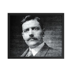 Carlos Vaz Ferreira framed print on a plain backdrop in size 16"x20".