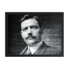 Carlos Vaz Ferreira framed print on a plain backdrop in size 18"x24".