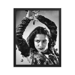 Carmen Amaya framed print on a plain backdrop in size 16"x20".