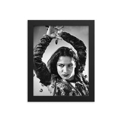 Carmen Amaya framed print on a plain backdrop in size 8"x10".