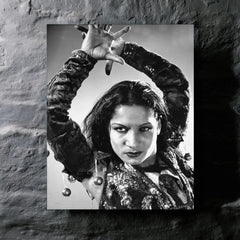 Carmen Amaya metal print mockup