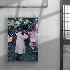 Carnation, Lily, Lily, Rose by John Singer Sargent, 1885 poster 4
