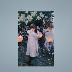 Carnation, Lily, Lily, Rose by John Singer Sargent, 1885 poster 9
