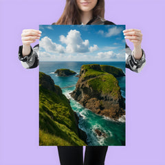 Carrick a Rede Coastline Northern Ireland poster 3