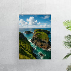 Carrick a Rede Coastline Northern Ireland poster 7